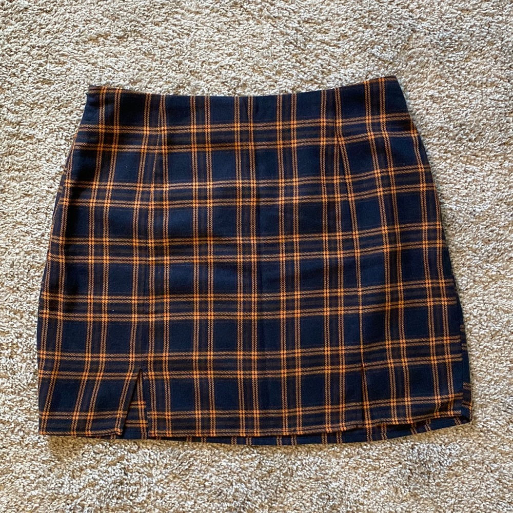 Shein plaid skirt